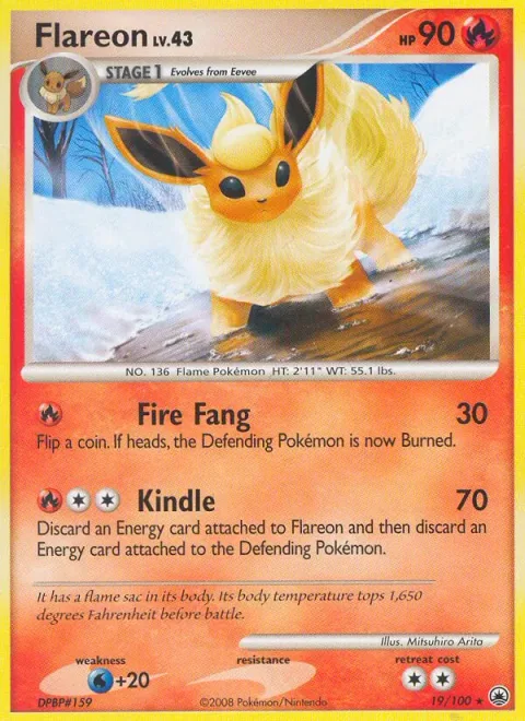 Flareon, card 19 from Majestic Dawn