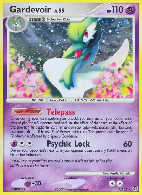 Gardevoir, card 7 from Secret Wonders