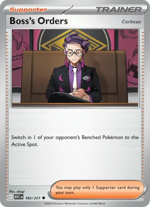 Boss's Orders, card 183 from Ascended Heroes