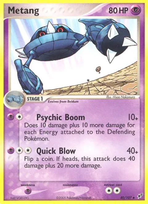 Metang, carte 40 de Deoxys