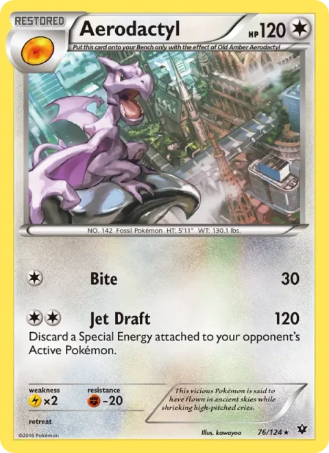Aerodactyl, carte 76 de Fates Collide