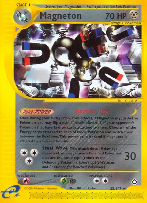 Magneton, carte 22 de Aquapolis