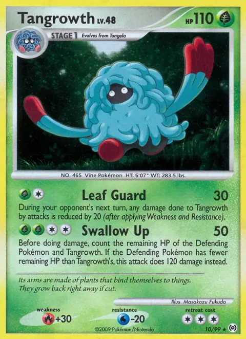 Tangrowth, card 10 from Arceus