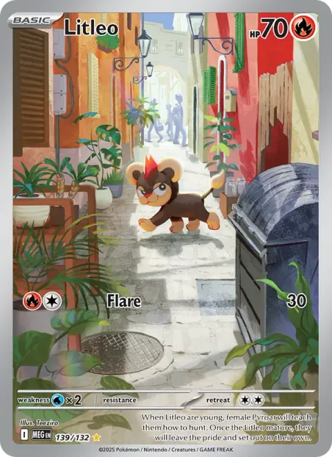 Litleo, card 139 from Mega Evolution