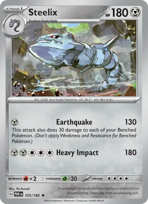 Steelix, card 125 from Paradox Rift