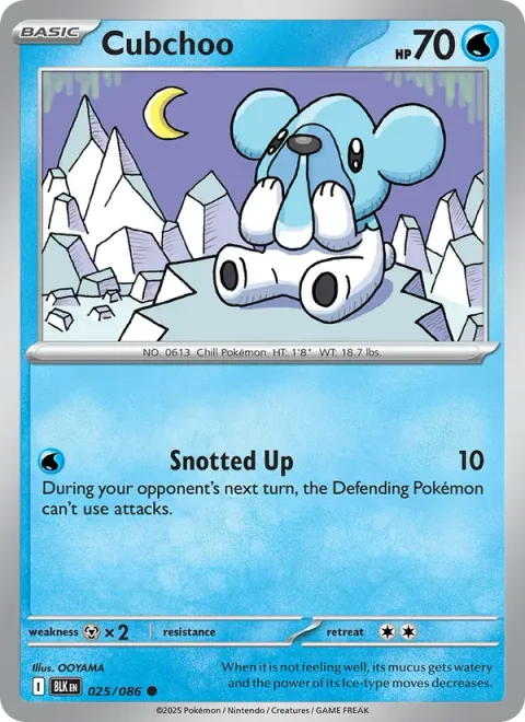 Cubchoo, carte 025 de Black Bolt