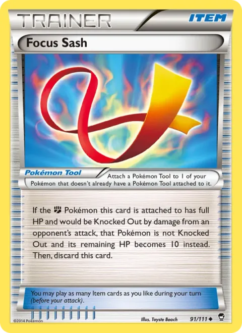 Focus Sash, card 91 from Furious Fists