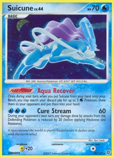 Suicune, carte 19 de Secret Wonders