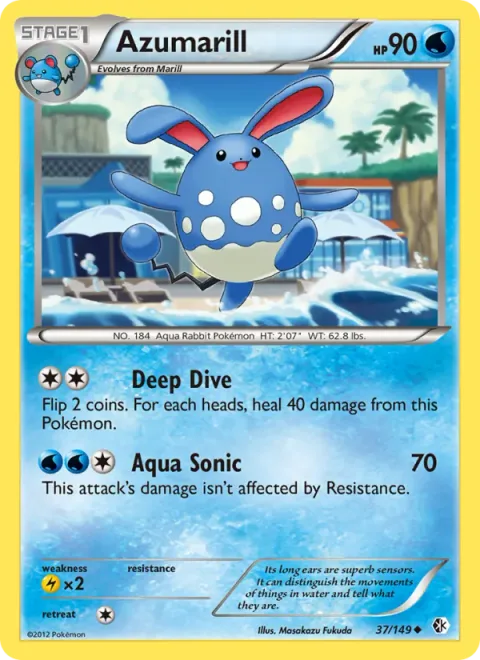 Azumarill, carte 37 de Boundaries Crossed