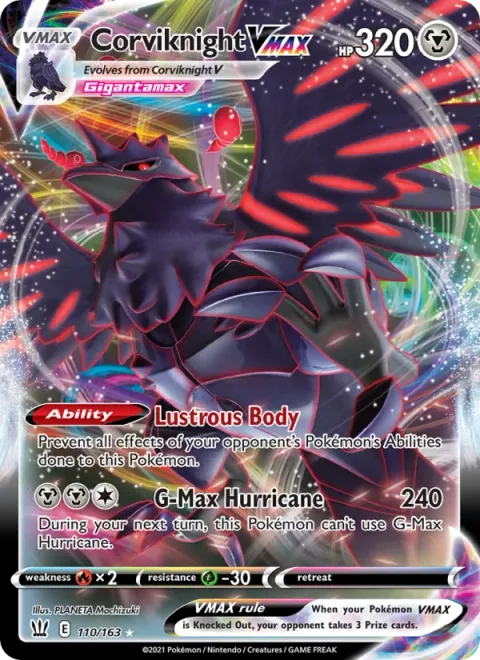 Corviknight VMAX, carte 110 de Battle Styles