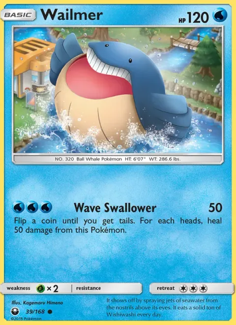 Wailmer, carte 39 de Celestial Storm
