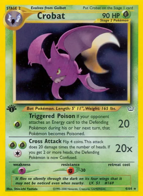 Crobat, card 4 from Neo Revelation