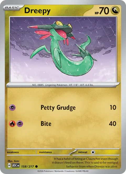 Dreepy, card 158 from Ascended Heroes