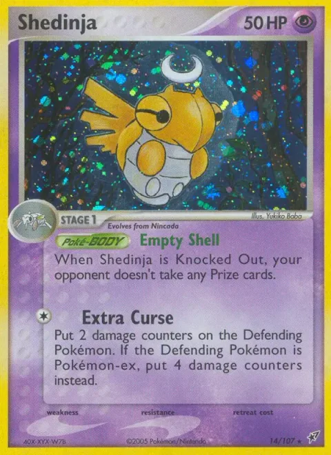 Shedinja, card 14 from Deoxys