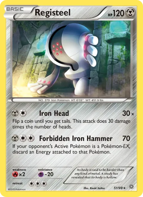 Registeel, carte 51 de Ancient Origins