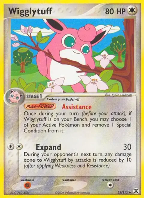 Wigglytuff, card 52 from FireRed & LeafGreen