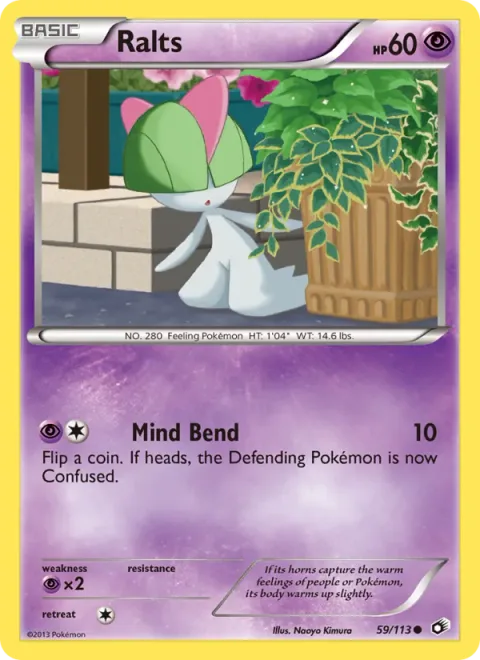 Ralts, carte 59 de Legendary Treasures