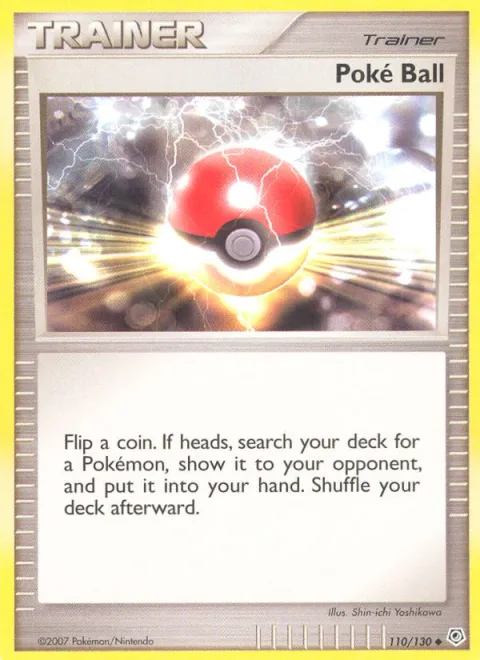 Poké Ball, card 110 from Diamond & Pearl