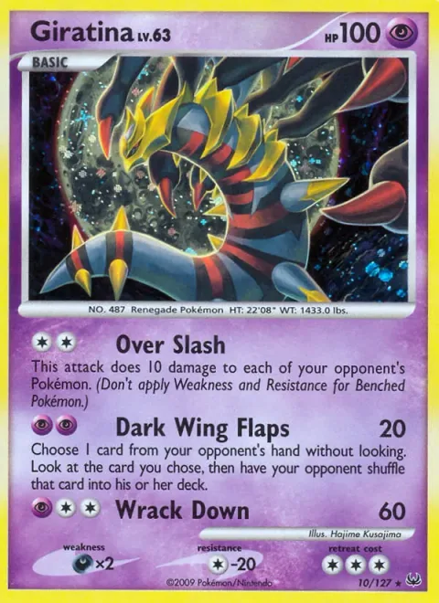 Giratina, carte 10 de Platinum