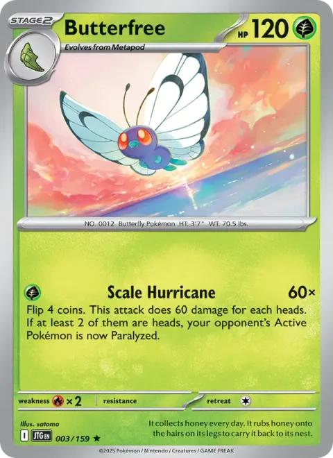 Butterfree, carte 003 de Journey Together