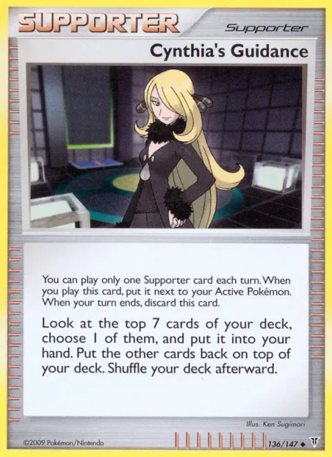Cynthia's Guidance, carte 136 de Supreme Victors