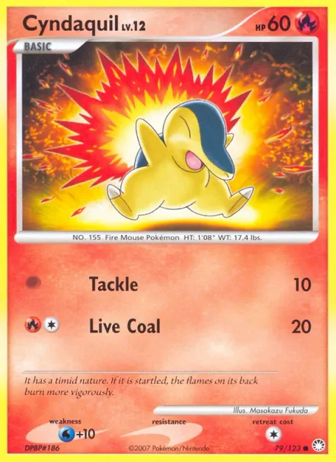 Cyndaquil, carte 79 de Mysterious Treasures