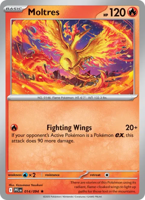 Moltres, carte 014 de Phantasmal Flames