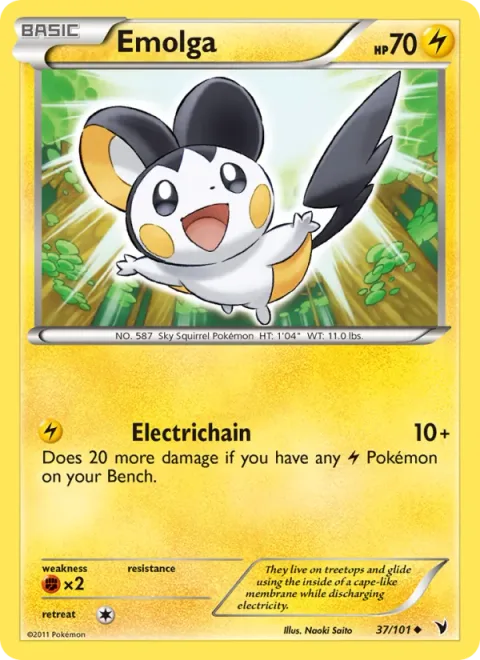 Emolga, carte 37 de Noble Victories