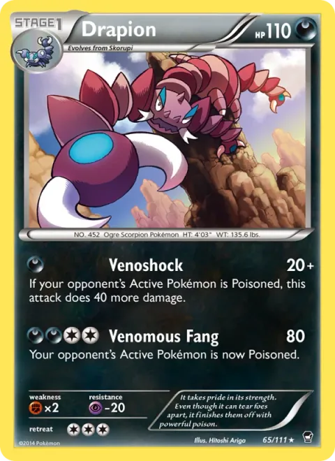 Drapion, carte 65 de Furious Fists
