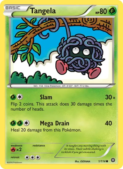 Tangela, card 1 from Steam Siege