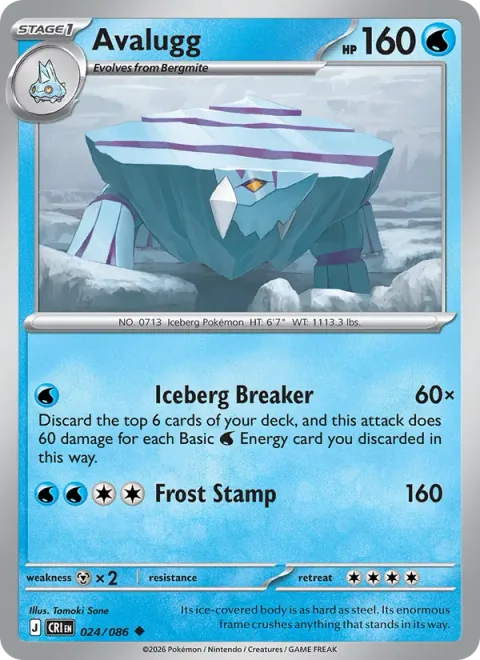 Avalugg, carte 024 de Chaos Rising