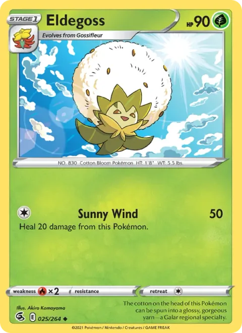 Eldegoss, card 25 from Fusion Strike
