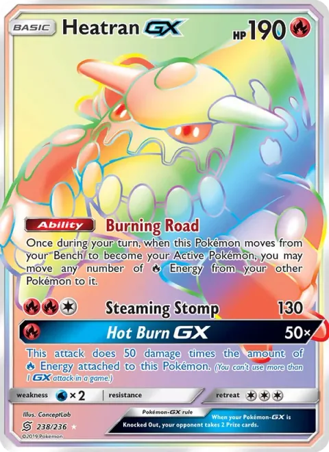 Heatran GX, card 238 from Unified Minds