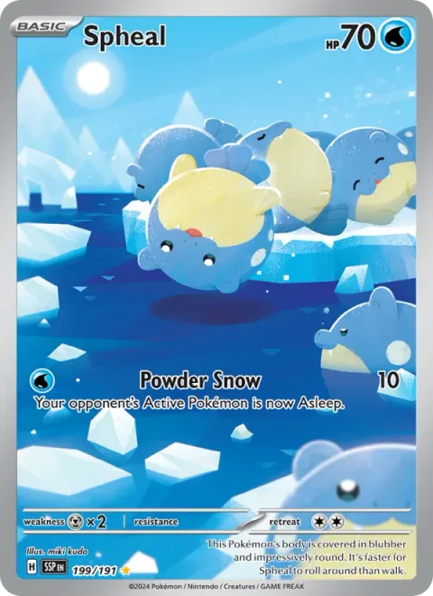 Spheal, card 199 from Surging Sparks