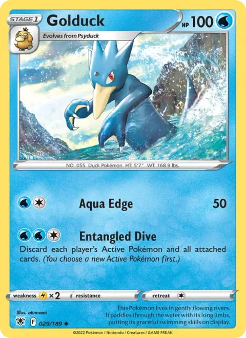 Golduck, carte 029 de Astral Radiance