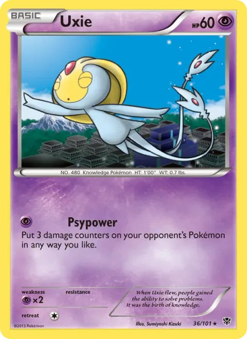 Uxie, card 36 from Plasma Blast