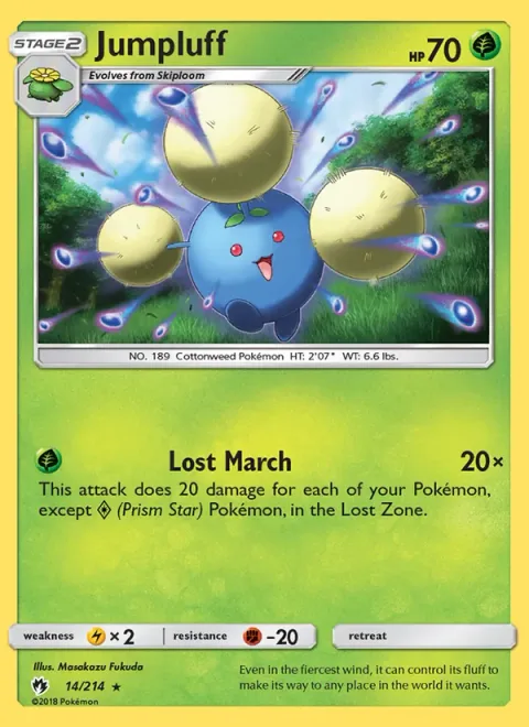 Jumpluff, carte 14 de Lost Thunder