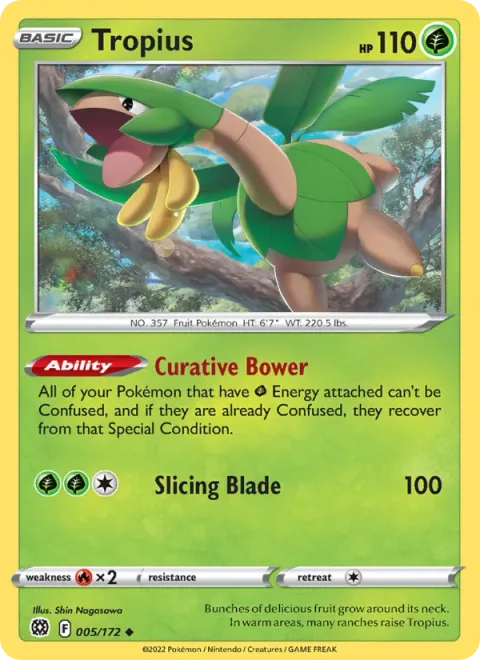 Tropius, card 005 from Brilliant Stars