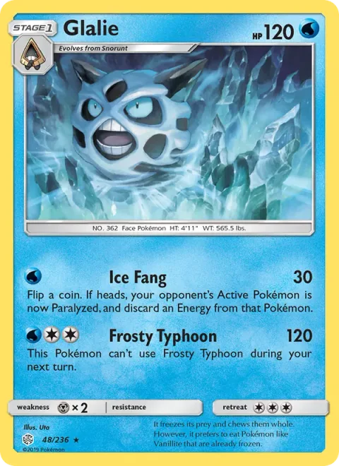 Glalie, carte 48 de Cosmic Eclipse