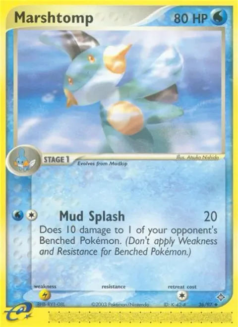 Marshtomp, card 36 from Dragon