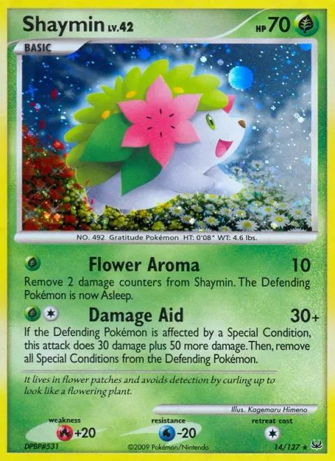 Shaymin, card 14 from Platinum