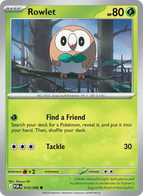 Rowlet, carte 010 de Perfect Order