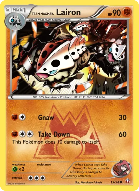 Team Magma's Lairon, carte 13 de Double Crisis