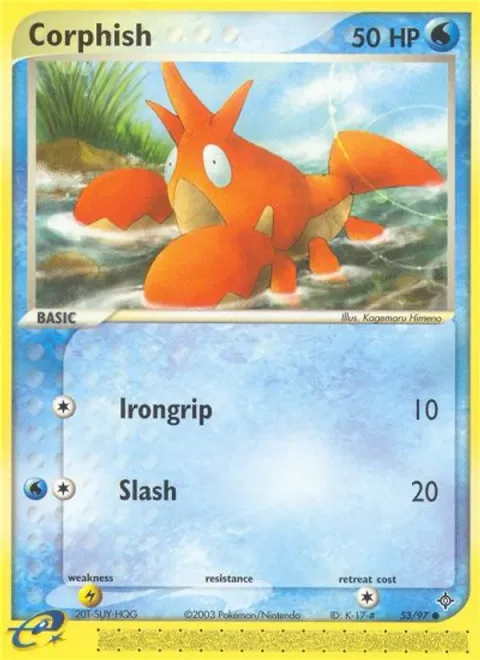 Corphish, card 53 from Dragon