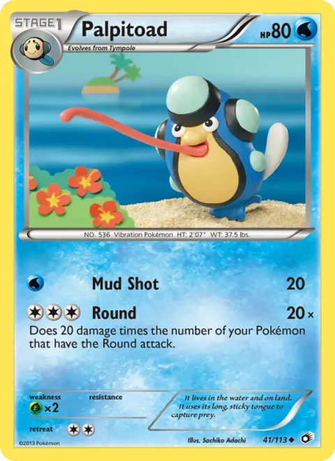 Palpitoad, carte 41 de Legendary Treasures