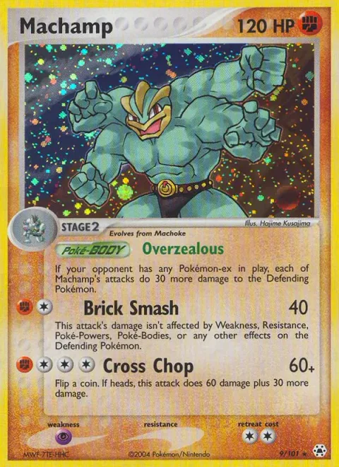 Machamp, card 9 from Hidden Legends