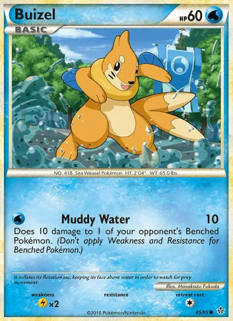 Buizel, carte 45 de Unleashed