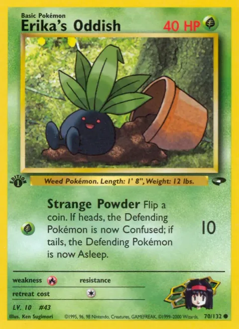 Erika's Oddish, carte 70 de Gym Challenge