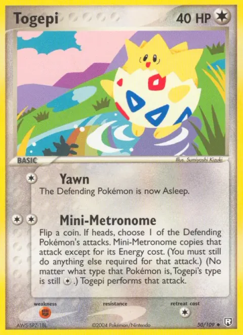 Togepi, carte 50 de Team Rocket Returns