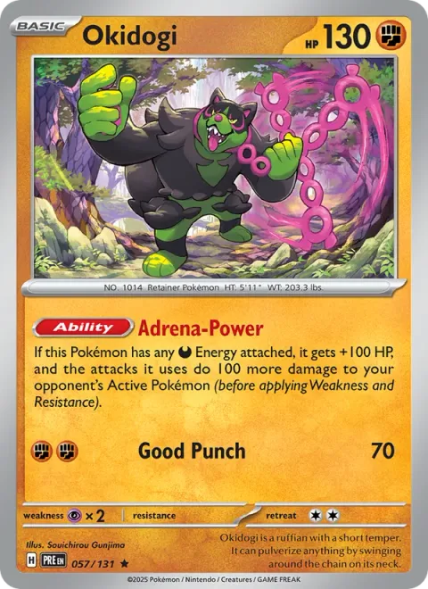 Okidogi, carte 057 de Prismatic Evolutions